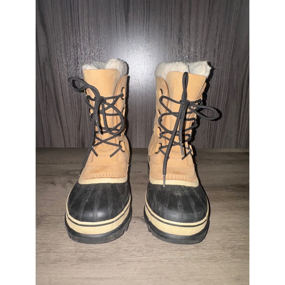 Sorel Women's Fur Lined Tan Snow Waterproof Boots, Size 9